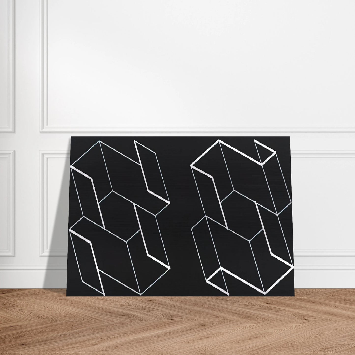 DUO H 1966 - Josef Albers Brushed Aluminum Print - 70x100 cm / 28x40 inches | Josef Albers Aluminum Print | Josef Albers Prints