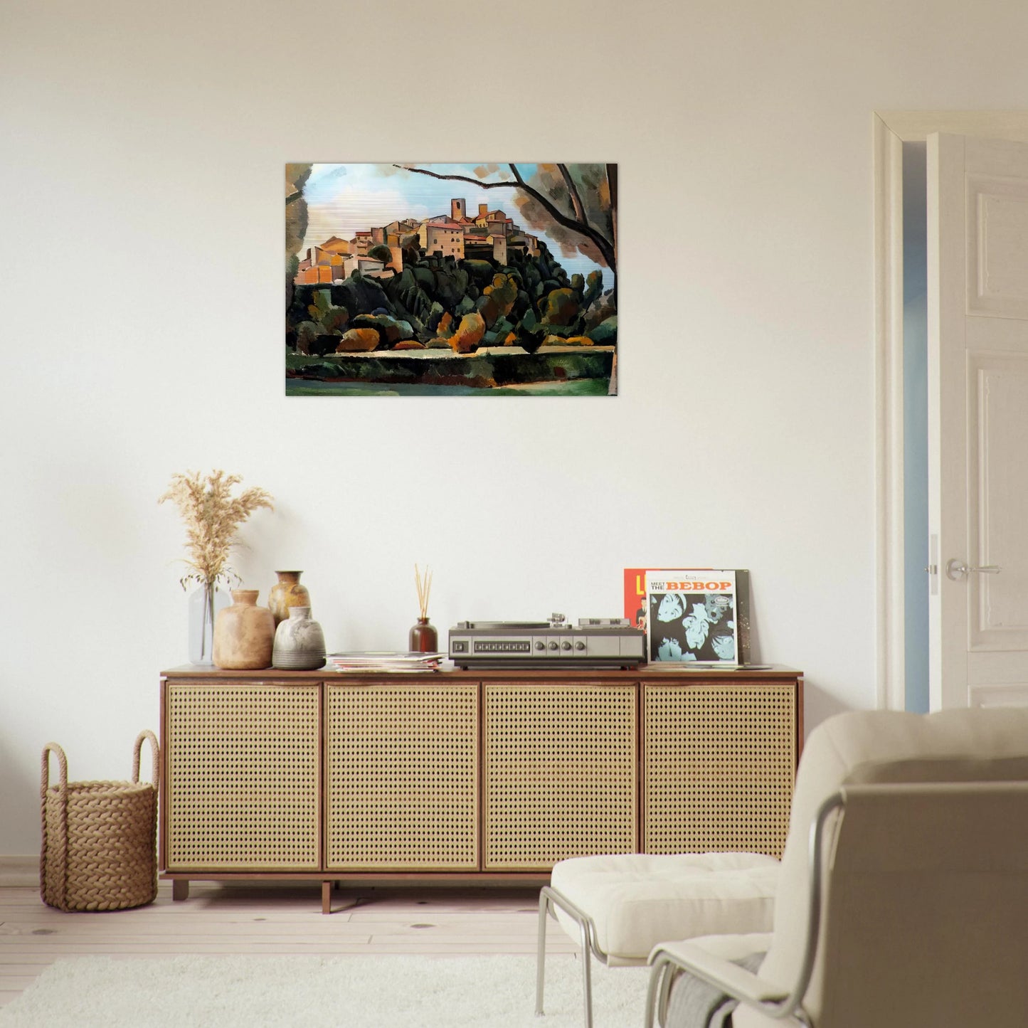 VISTA DE SAINT PAUL DE VENCE 1910 - Andre Derain Brushed Aluminum Print - 70x100 cm / 28x40 inches | Andre Derain Aluminum Print | Andre Derain Prints