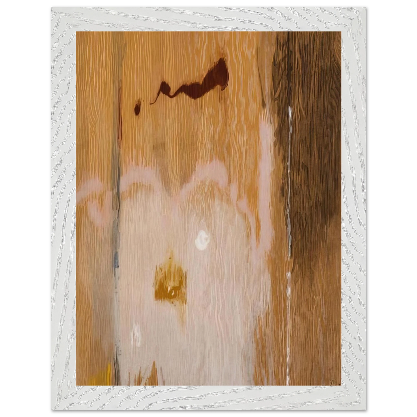 Helen Frankenthaler - Tales of Genji VI - 1998 Wall art - A2 (42 x 59.4  cm) - Premium Wooden Framed Poster With Fine Art Paper-canvas - White frame