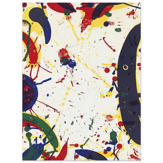Sam Francis - Blue Bones  75x100 cm / 30x40inches Fine Art Poster