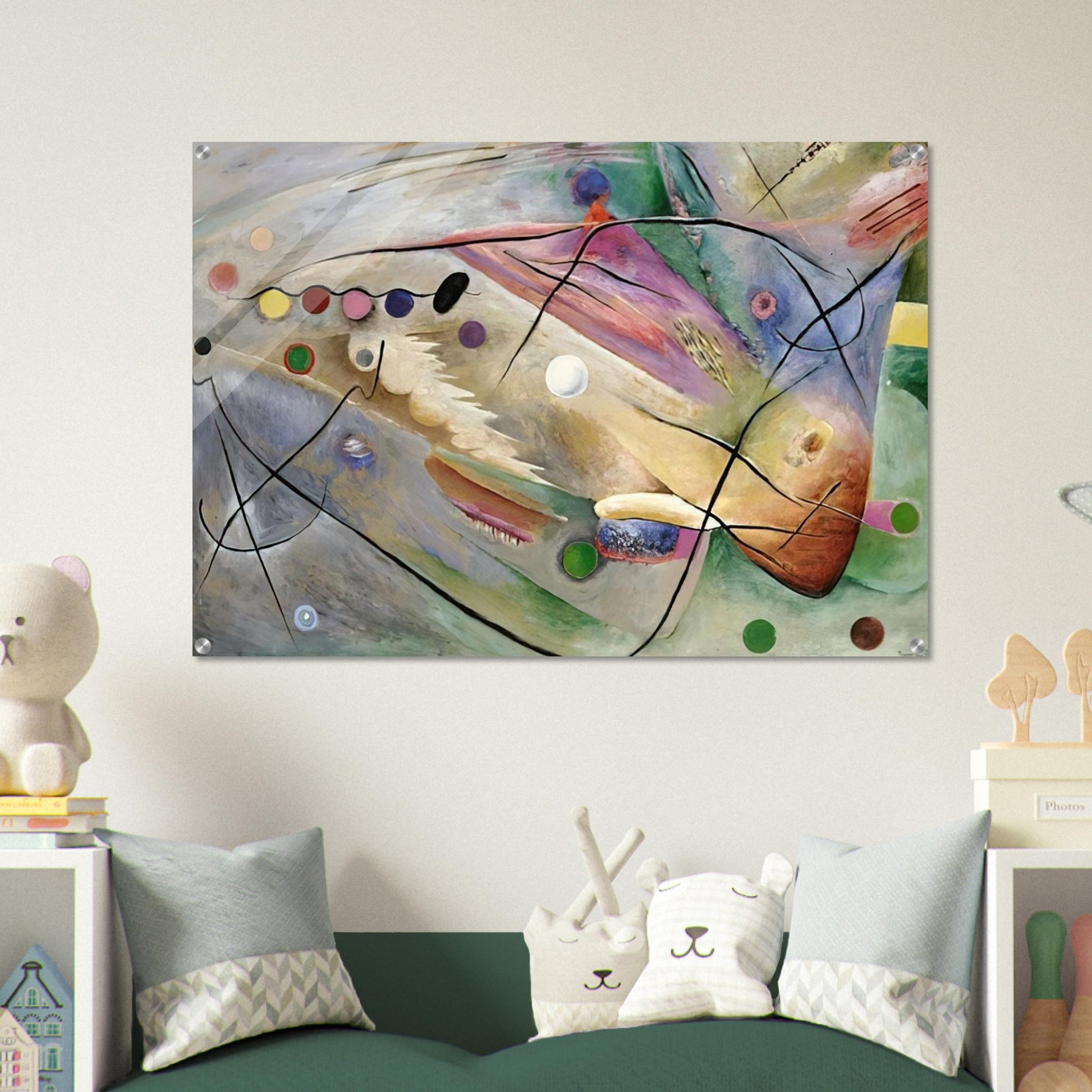 LINES 1922 - Rudolf Bauer Acrylic Print - 70x100 cm / 28x40″ inches