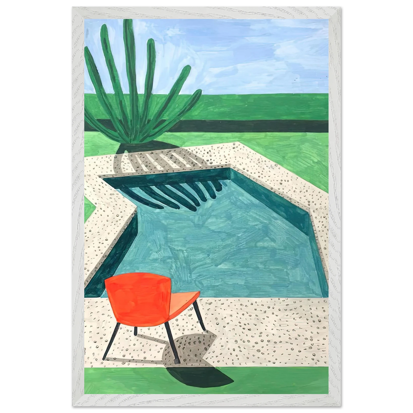David Hockney - David Hockney Wall art - A3 (29.7 x 42  cm) - Fine Art Poster-canvas - -