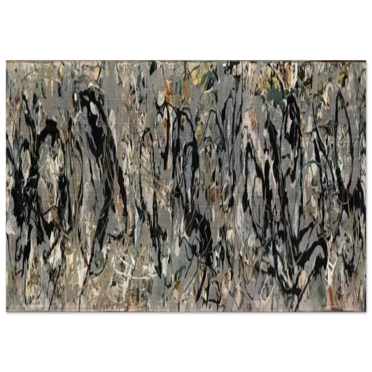 NUMBER 10 1949 - Jackson Pollock Brushed Aluminum Print - 70x100 cm / 28x40 inches | Jackson Pollock Aluminum Print | Jackson Pollock Prints