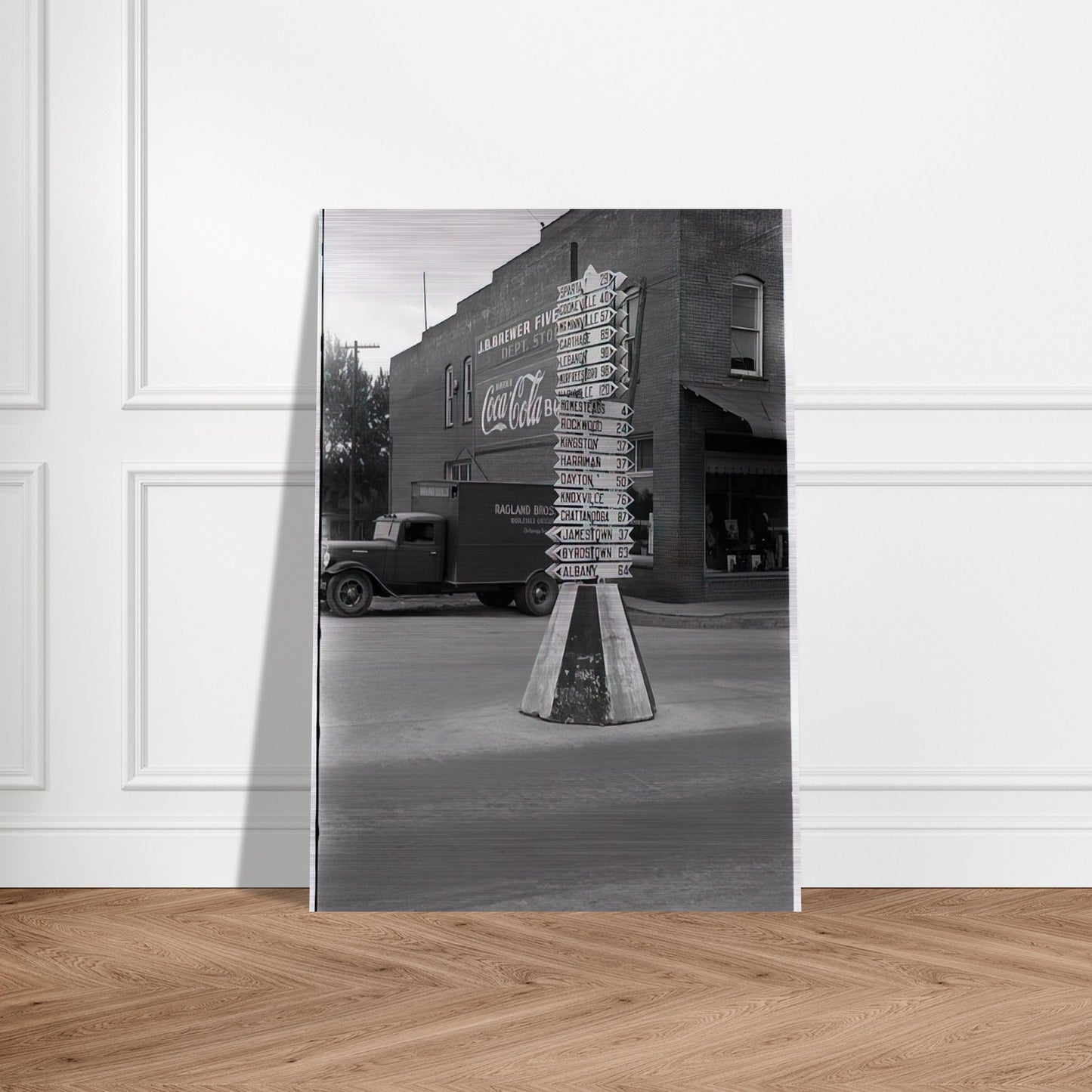 SIGNS - Ben Shahn Brushed Aluminum Print - 70x100 cm / 28x40 inches | Ben Shahn Aluminum Print | Ben Shahn Prints