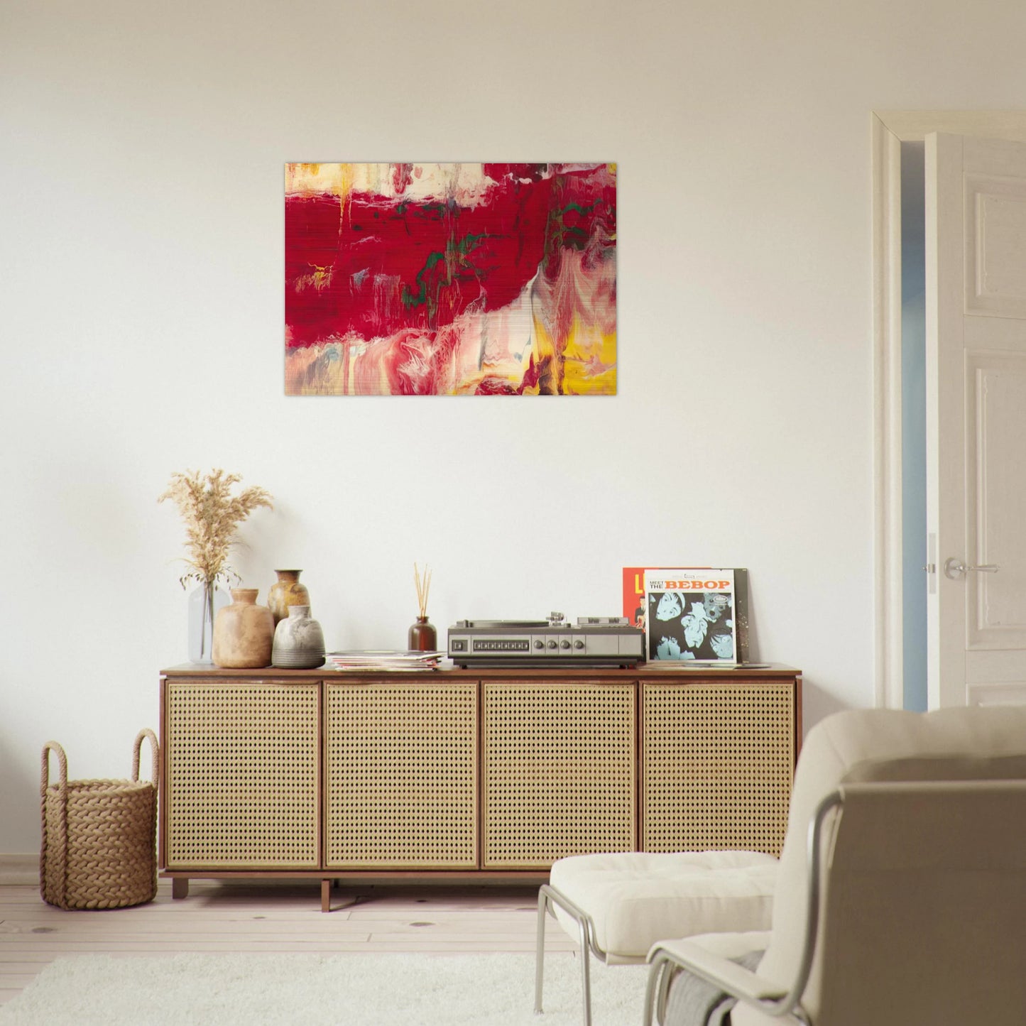 ICE - Gerhard Richter Brushed Aluminum Print - 70x100 cm / 28x40 inches | Gerhard Richter Aluminum Print | Gerhard Richter Prints