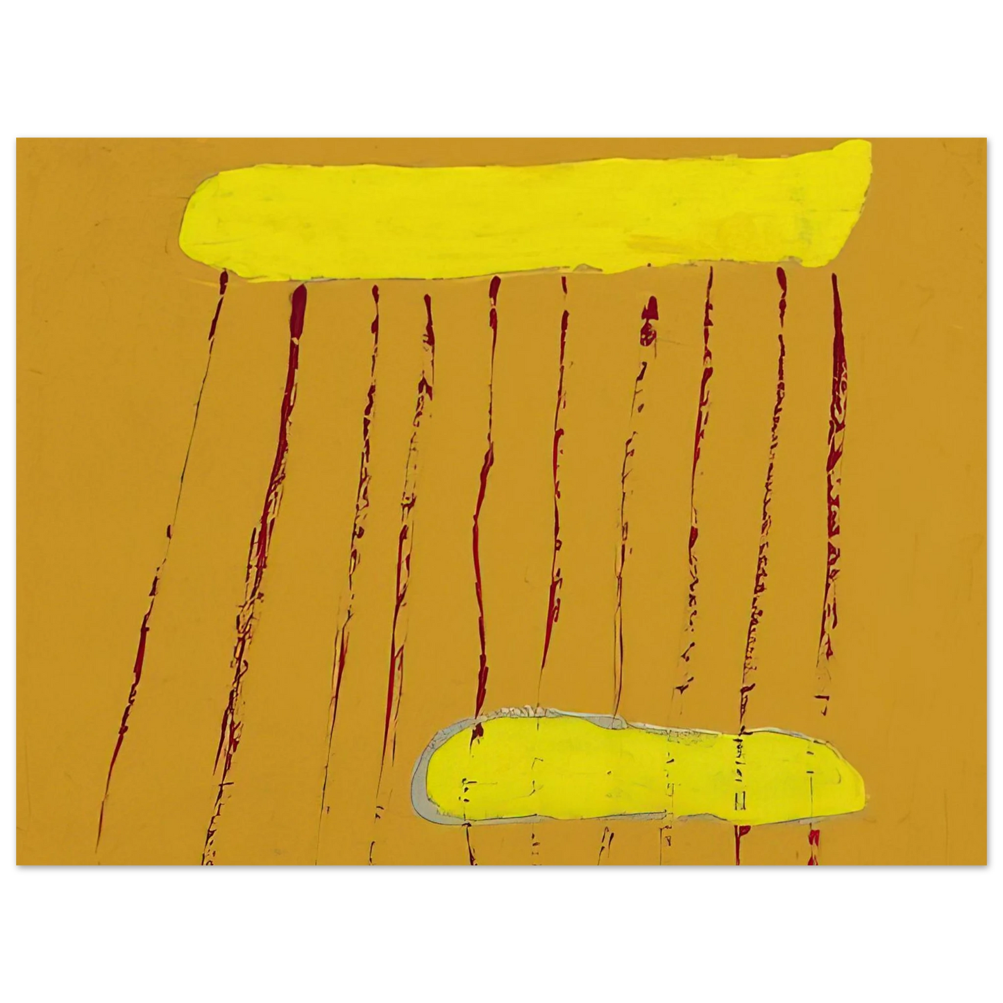 Forrest Bess - Red Rain - 1967  75x100 cm / 30x40inches Fine Art Poster