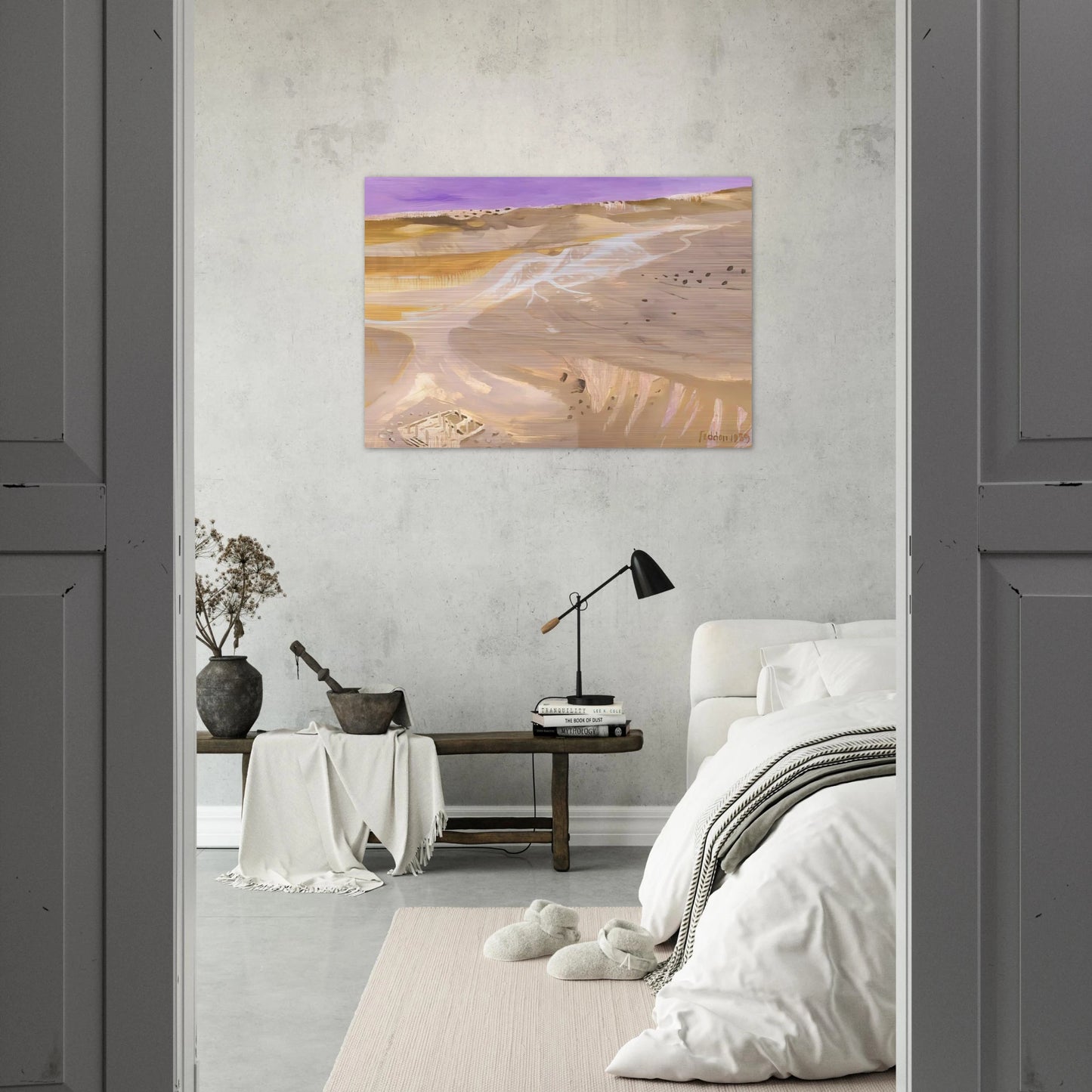 Desert - 1989 - Mary Fedden Brushed Aluminum Print - 70x100 cm / 28x40 inches | Mary Fedden Aluminum Print | Mary Fedden Prints
