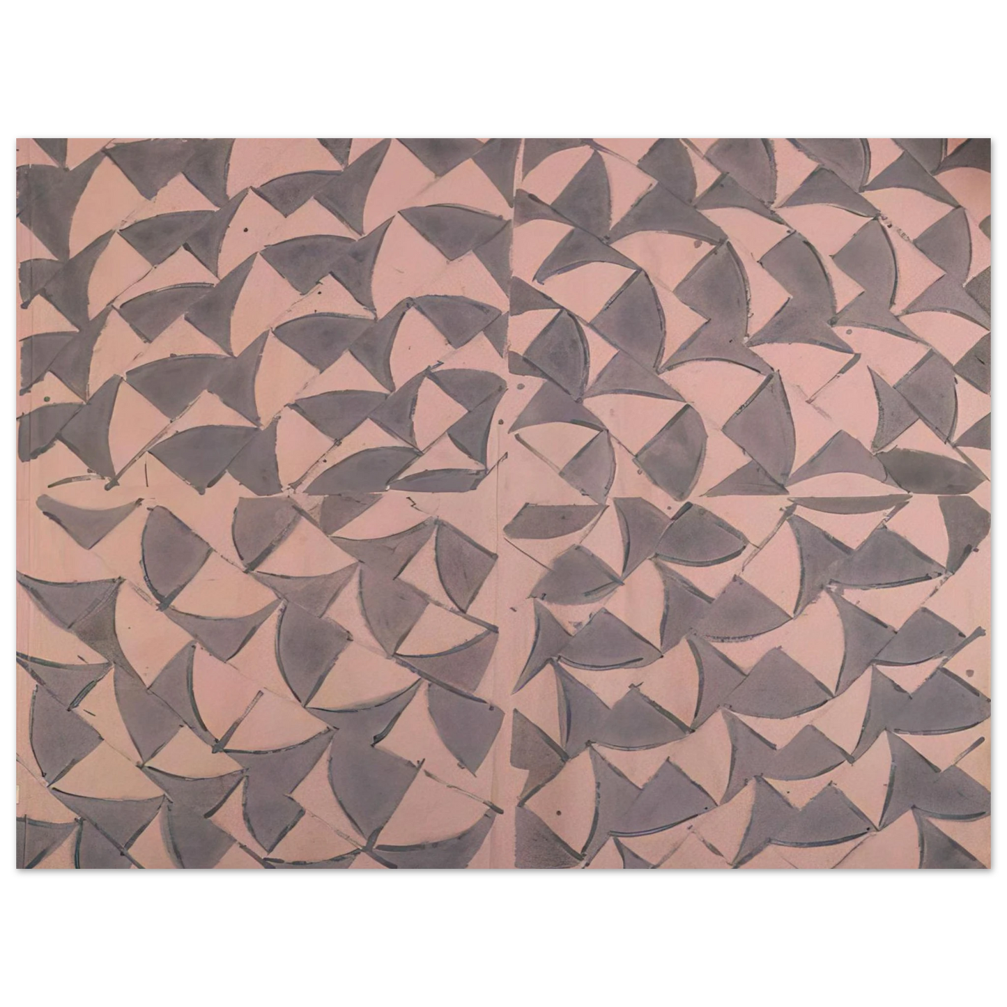 Carla Accardi - Rosa grigio grande - 1973  75x100 cm / 30x40inches Fine Art Poster