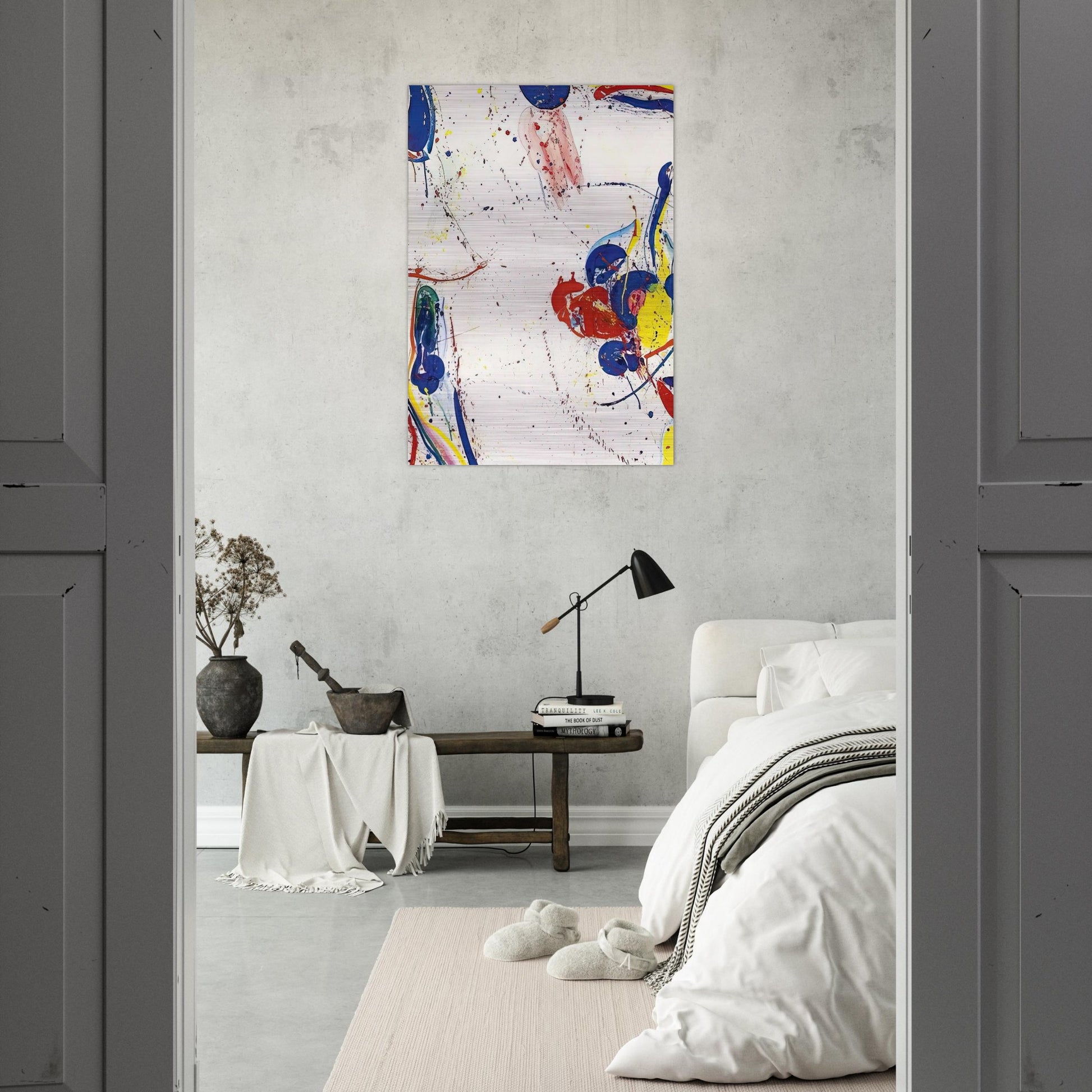 On Return - Sam Francis Brushed Aluminum Print - 70x100 cm / 28x40 inches | Sam Francis Aluminum Print | Sam Francis Prints