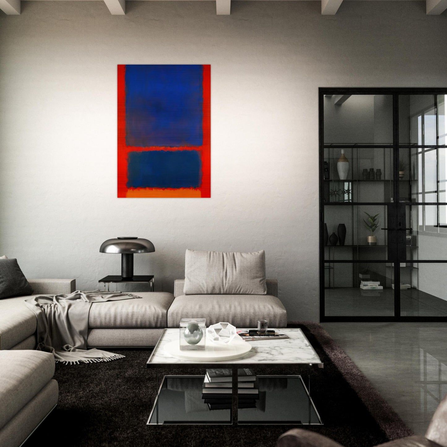 Blue, Orange, Red - 1961 - Mark Rothko Brushed Aluminum Print - 70x100 cm / 28x40 inches | Mark Rothko Aluminum Print | Mark Rothko Prints