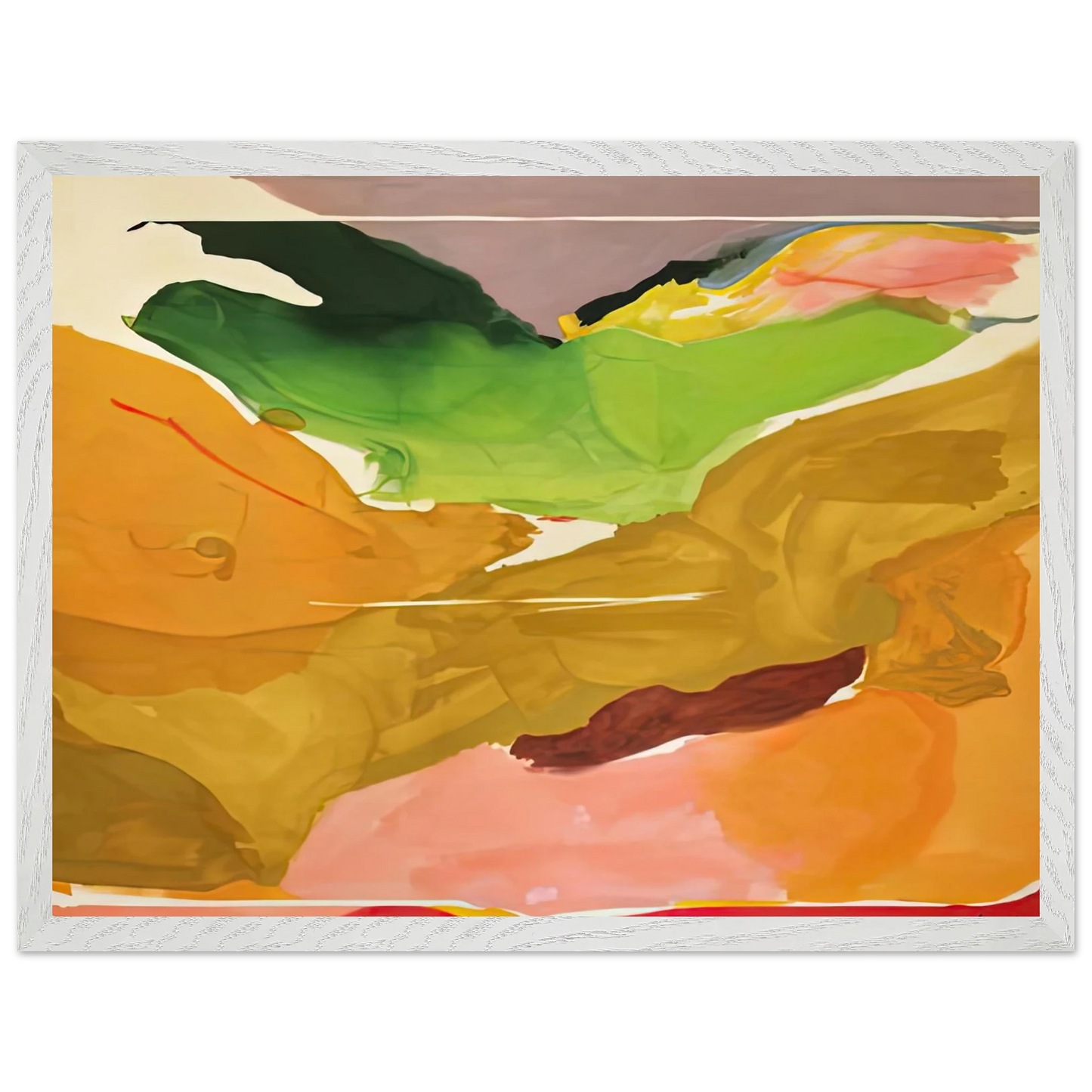 Helen Frankenthaler - Nature Abhors a Vacuum, 1973- Wall Art - 30x40 cm / 12x16 inches - Fine Art Poster-canvas - -