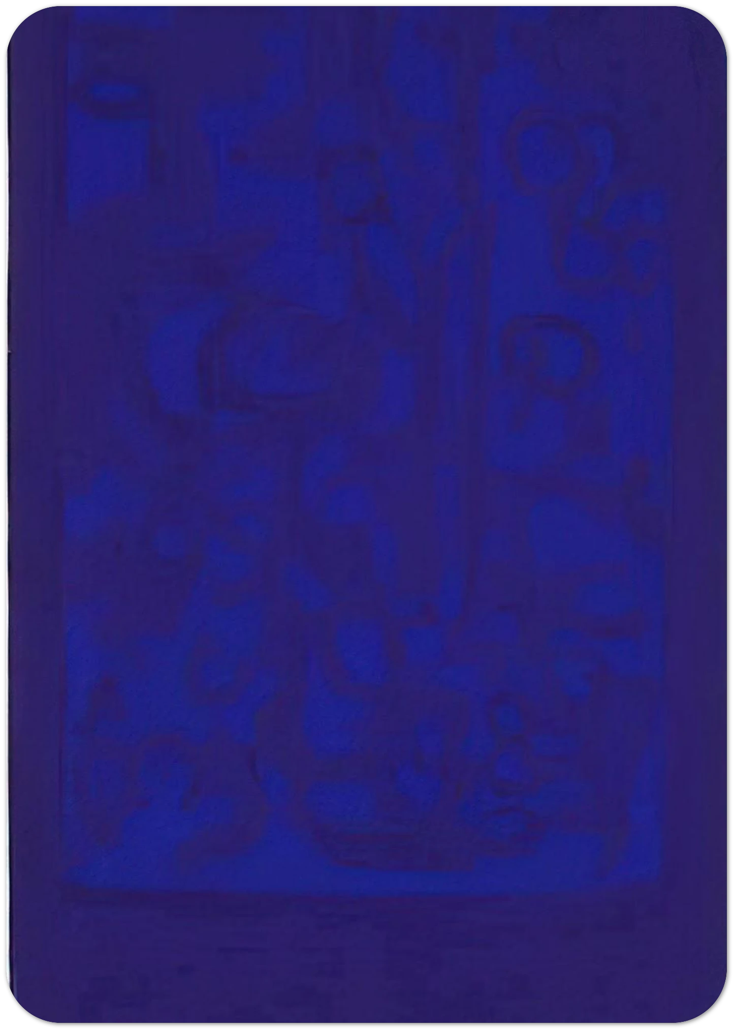 Blue Viola - 1962 By Carla Accardi Pack of 10 Post Cards | Carla Accardi Post Cards | A6 (10.5 x 14.8 cm) - 4.1 x 5.8 inches