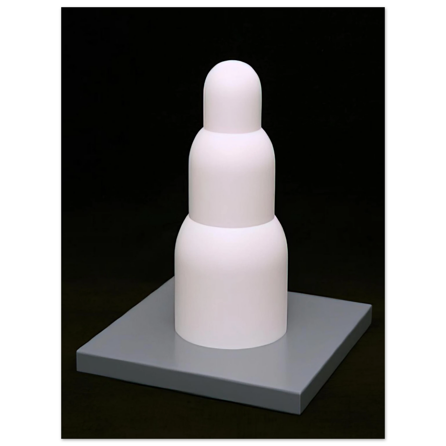 Sol LeWitt - Three Stacked Domes  75x100 cm / 30x40inches Fine Art Poster