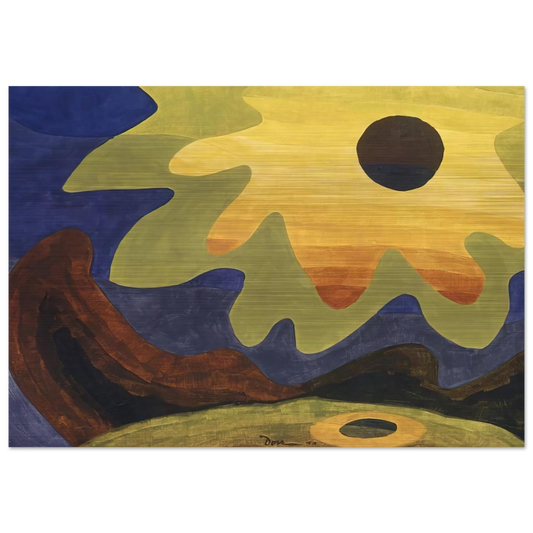 Sun - 1943 - Arthur Dove Brushed Aluminum Print - 70x100 cm / 28x40 inches | Arthur Dove Aluminum Print | Arthur Dove Prints