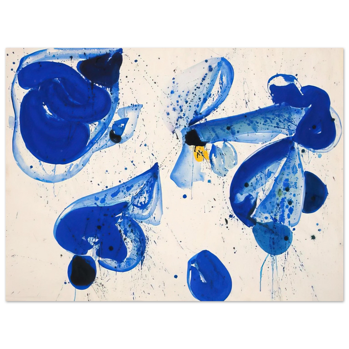 Sam Francis - Untitled  Blue Balls from Cross #9  Fine Art Poster