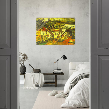LANDSCAPE OF THE SOUTH OF FRANCE - Chaim Soutine Acrylic Print - 70x100 cm / 28x40″ inches | Chaim Soutine Wall Art | Chaim Soutine Prints