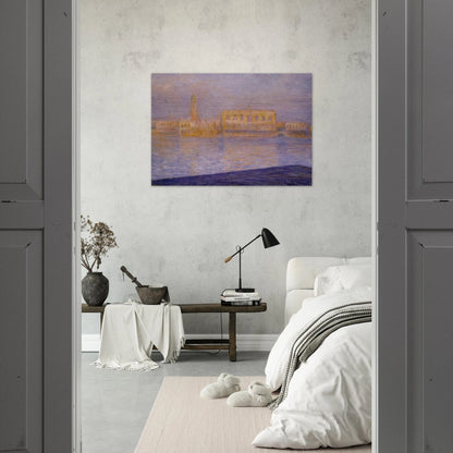 The Doges' Palace Seen from San Giorgio Maggiore 2 - claude monet Brushed Aluminum Print - 70x100 cm / 28x40 inches | claude monet Aluminum Print | claude monet Prints