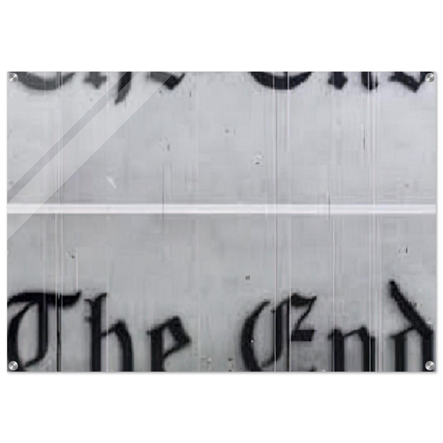 THE END 1991 - Edward Ruscha Acrylic Print - 70x100 cm / 28x40″ inches