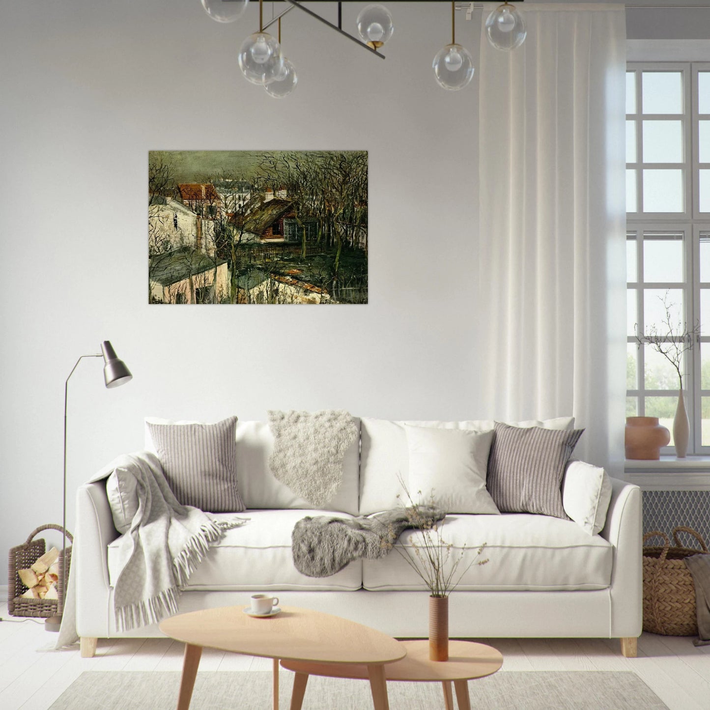 THE BERLIOZ HOUSE - Maurice Utrillo Brushed Aluminum Print - 70x100 cm / 28x40 inches | Maurice Utrillo Aluminum Print | Maurice Utrillo Prints