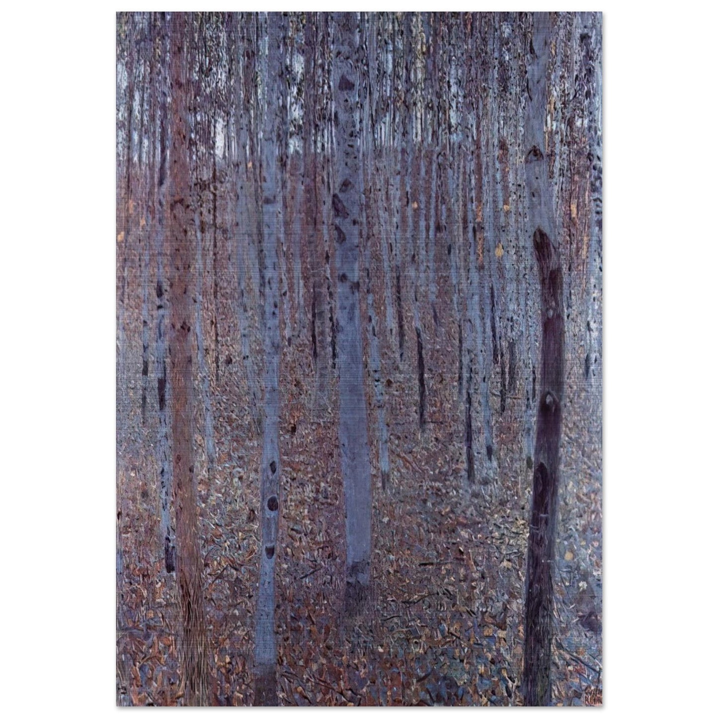 BUCHENHAIN - Gustav Klimt Brushed Aluminum Print - 70x100 cm / 28x40 inches | Gustav Klimt Aluminum Print | Gustav Klimt Prints