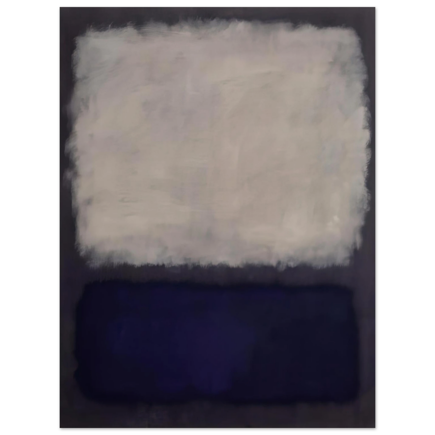 Mark Rothko - Blue and gray - 1962 Wall Art - 21x29.7 cm / 8x12" - Fine Art Poster-canvas - -