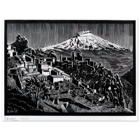 MC Escher - ESCHER (17) Wall Art - 21x29.7 cm / 8x12" - Fine Art Poster-canvas - -