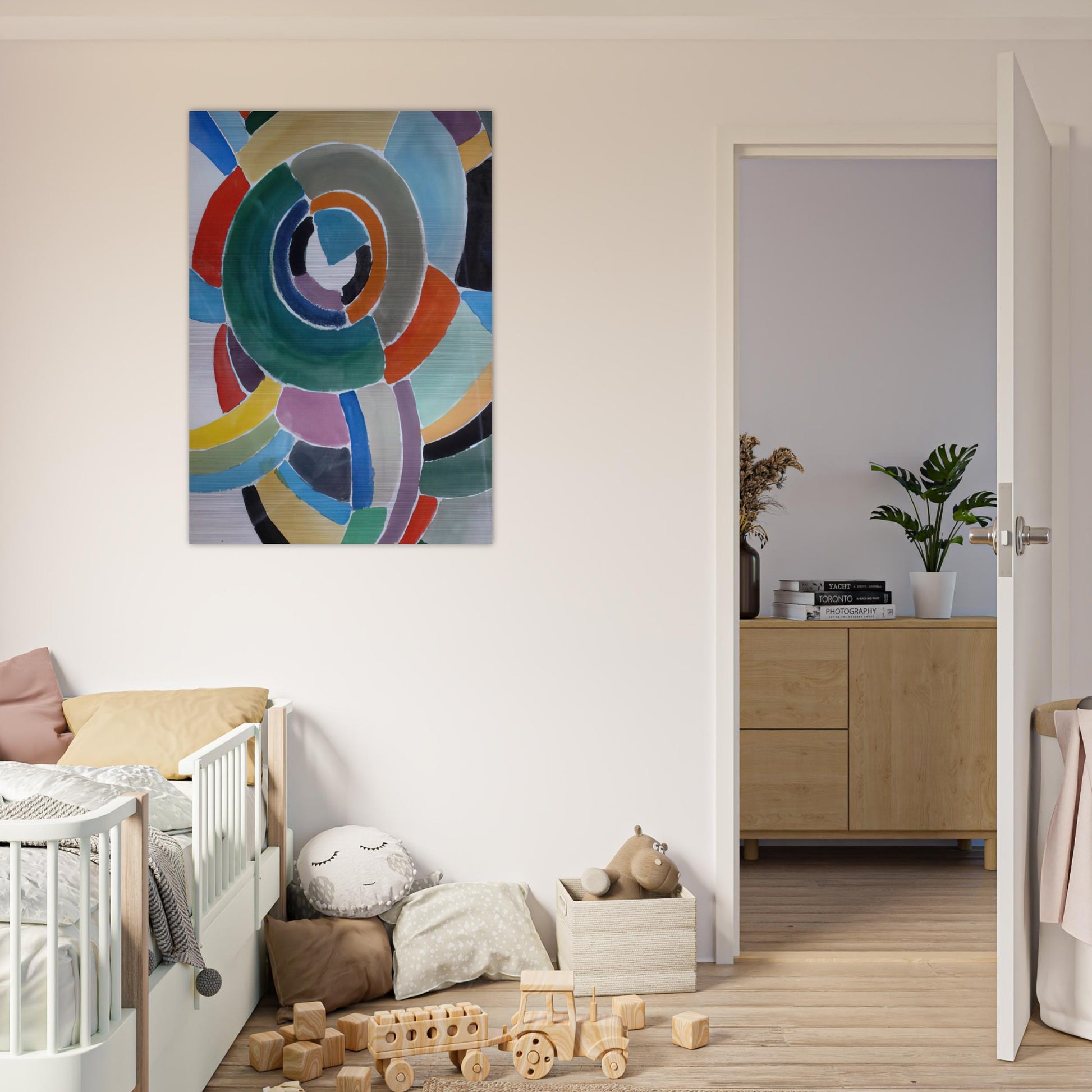 ORFIZME - Sonia Delaunay Brushed Aluminum Print - 70x100 cm / 28x40 inches | Sonia Delaunay Aluminum Print | Sonia Delaunay Prints