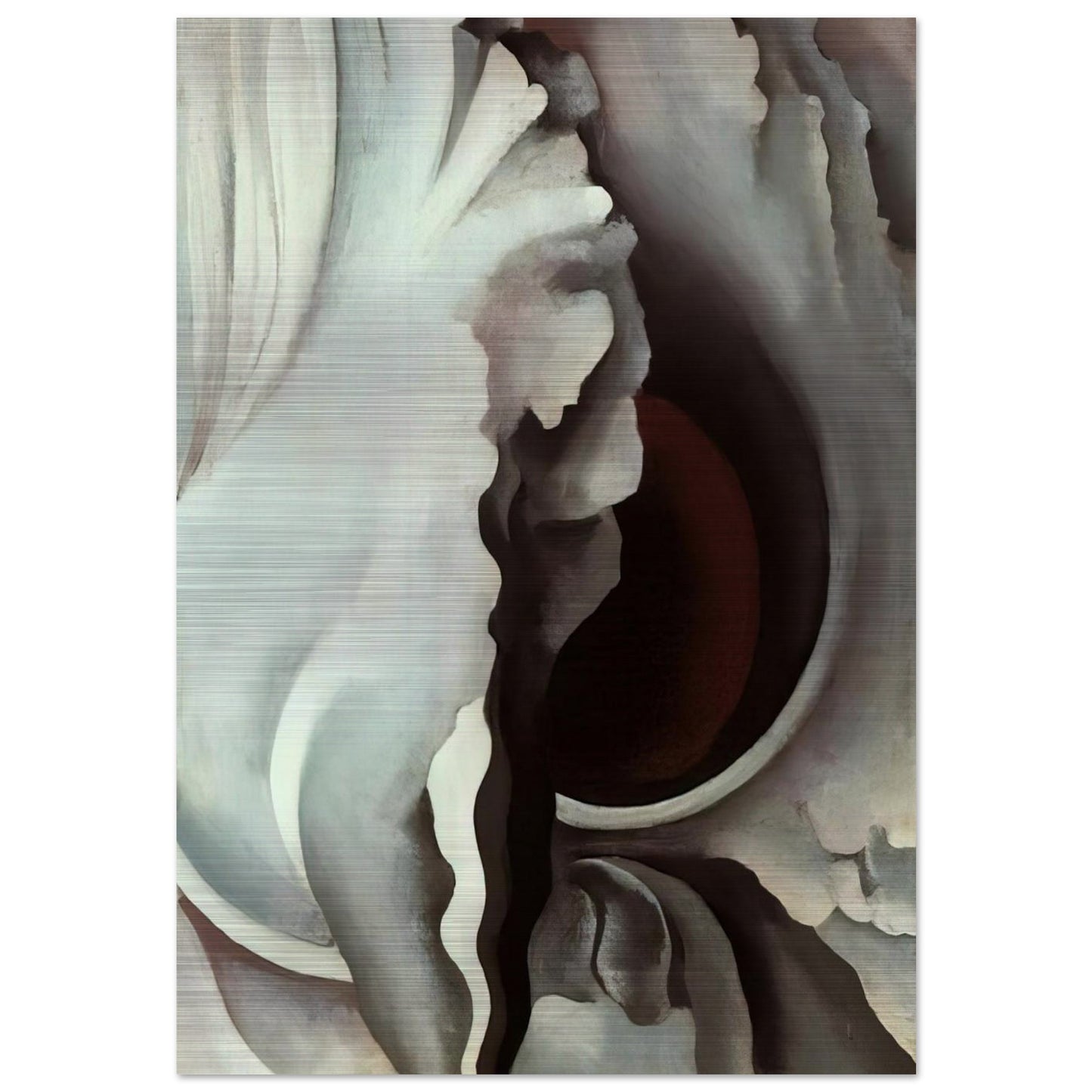 Black Iris - Georgia O'Keeffe Brushed Aluminum Print - 70x100 cm / 28x40 inches | Georgia O'Keeffe Aluminum Print | Georgia O'Keeffe Prints