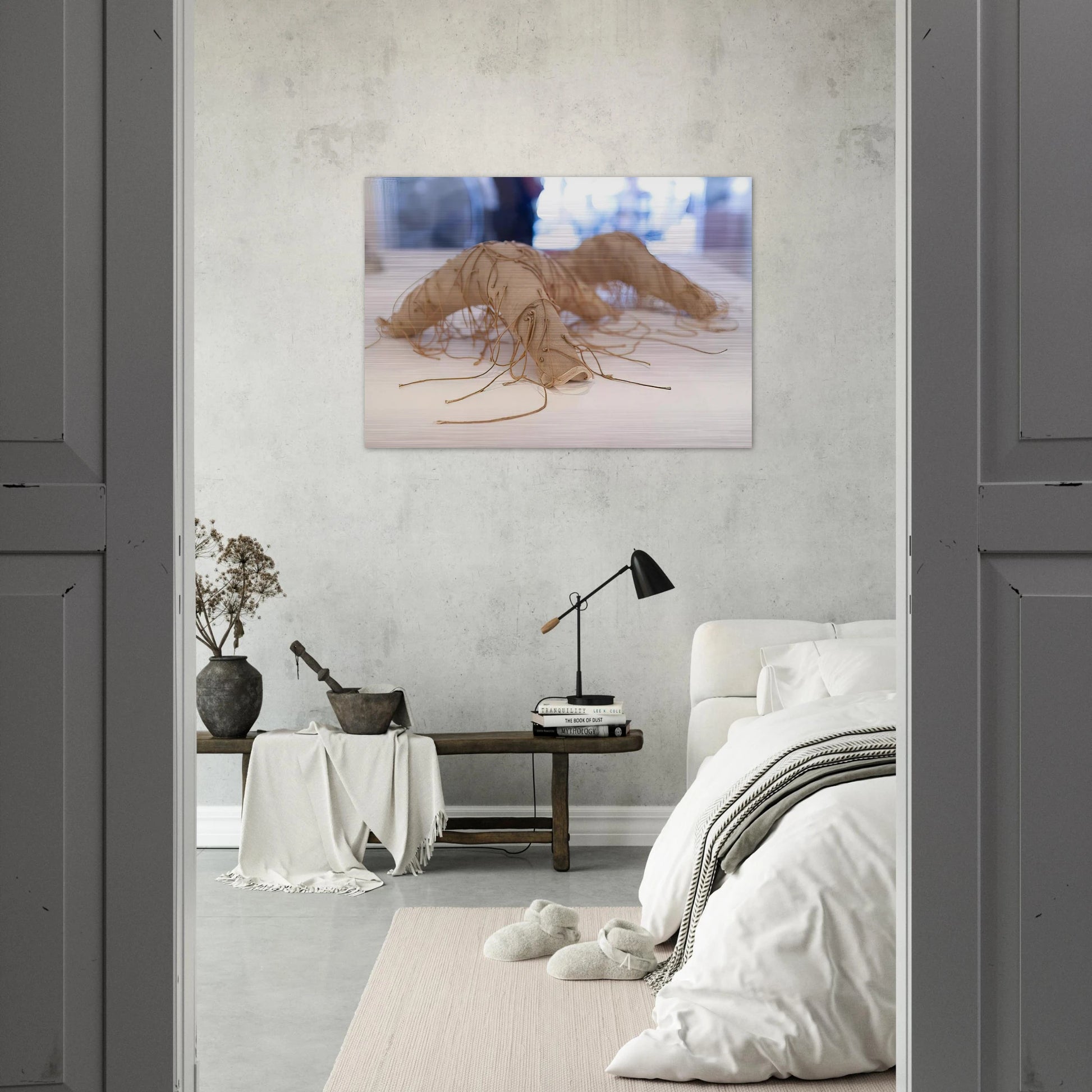 UNTITLED 1 - Eva Hesse Brushed Aluminum Print - 70x100 cm / 28x40 inches | Eva Hesse Aluminum Print | Eva Hesse Prints