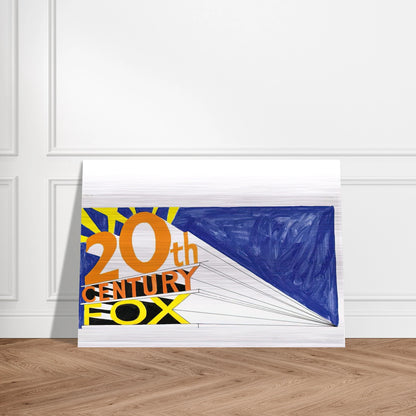 TRADEMARK 5 1962 - Edward Ruscha Brushed Aluminum Print - 70x100 cm / 28x40 inches | Edward Ruscha Aluminum Print | Edward Ruscha Prints