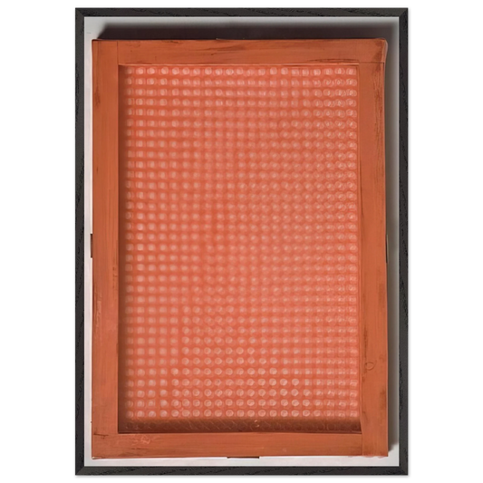 Volume a moduli sfasati - 1960 - Dadamaino 70x100 cm / 28x40 inches Framed Art Print – Black Wooden Frame
