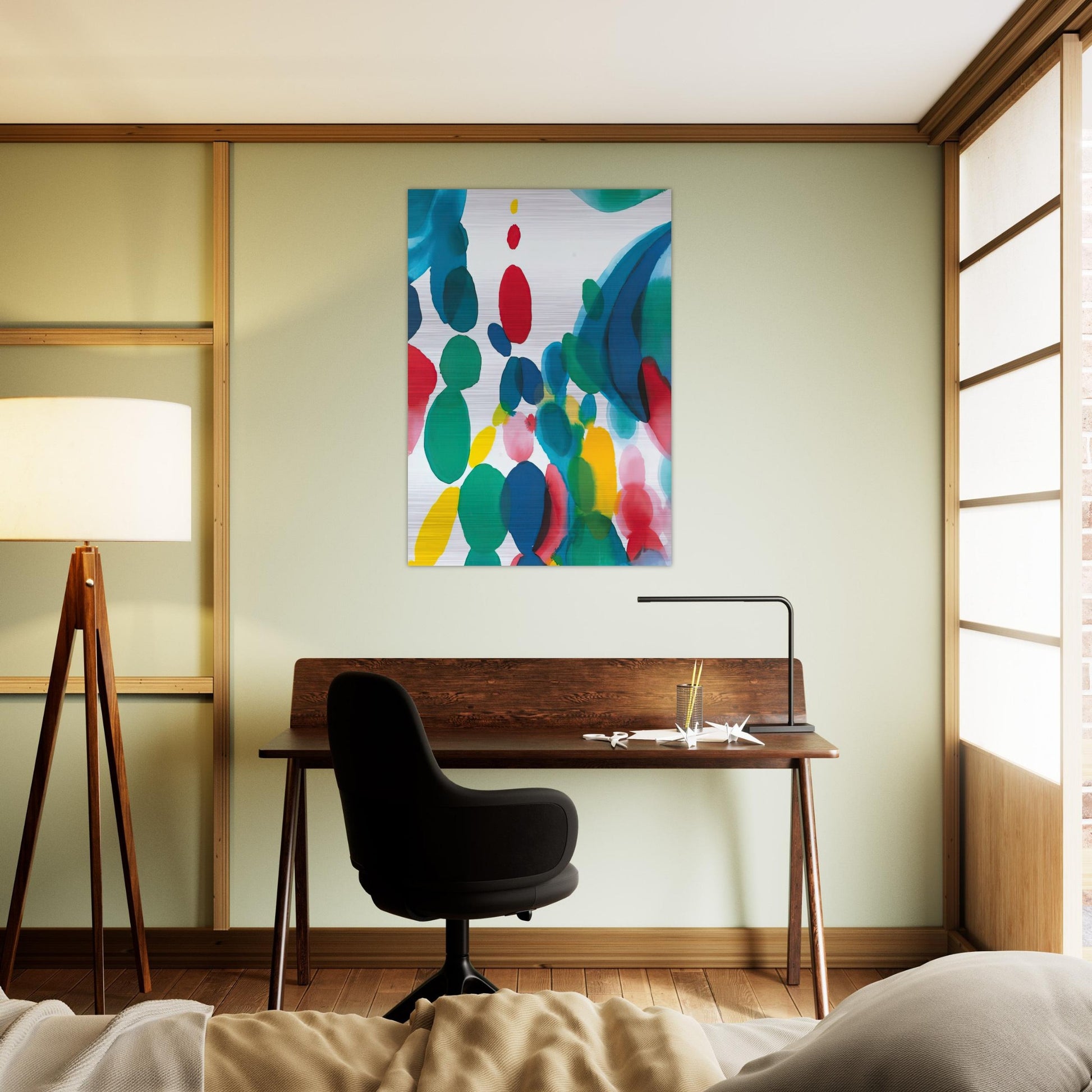 Abstract Composition - Alice Baber Brushed Aluminum Print - 70x100 cm / 28x40 inches | Alice Baber Aluminum Print | Alice Baber Prints