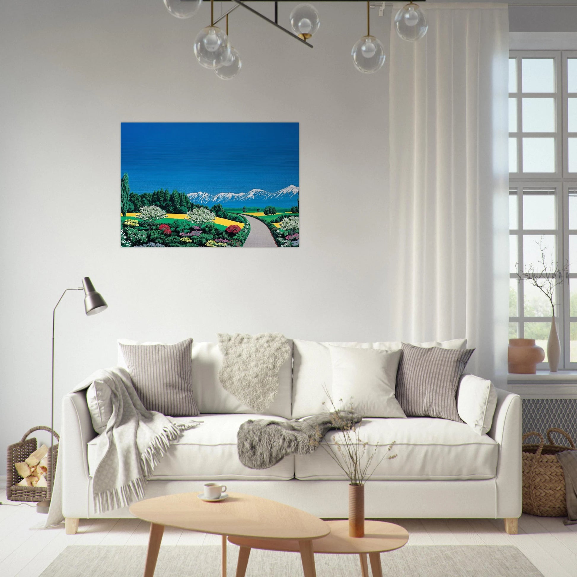 Elv Alps - Hiroshi Nagai Brushed Aluminum Print - 70x100 cm / 28x40 inches | Hiroshi Nagai Aluminum Print | Hiroshi Nagai Prints