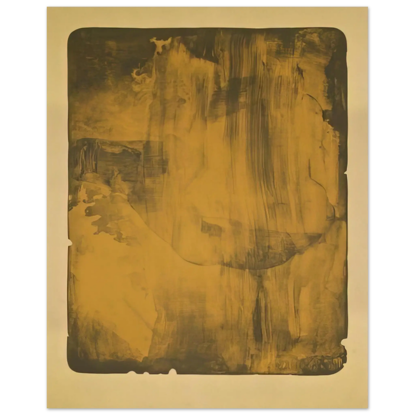 Helen Frankenthaler - Bronze Smoke - 1978 Wall art - 21x29.7 cm / 8x12" - Fine Art Poster - -