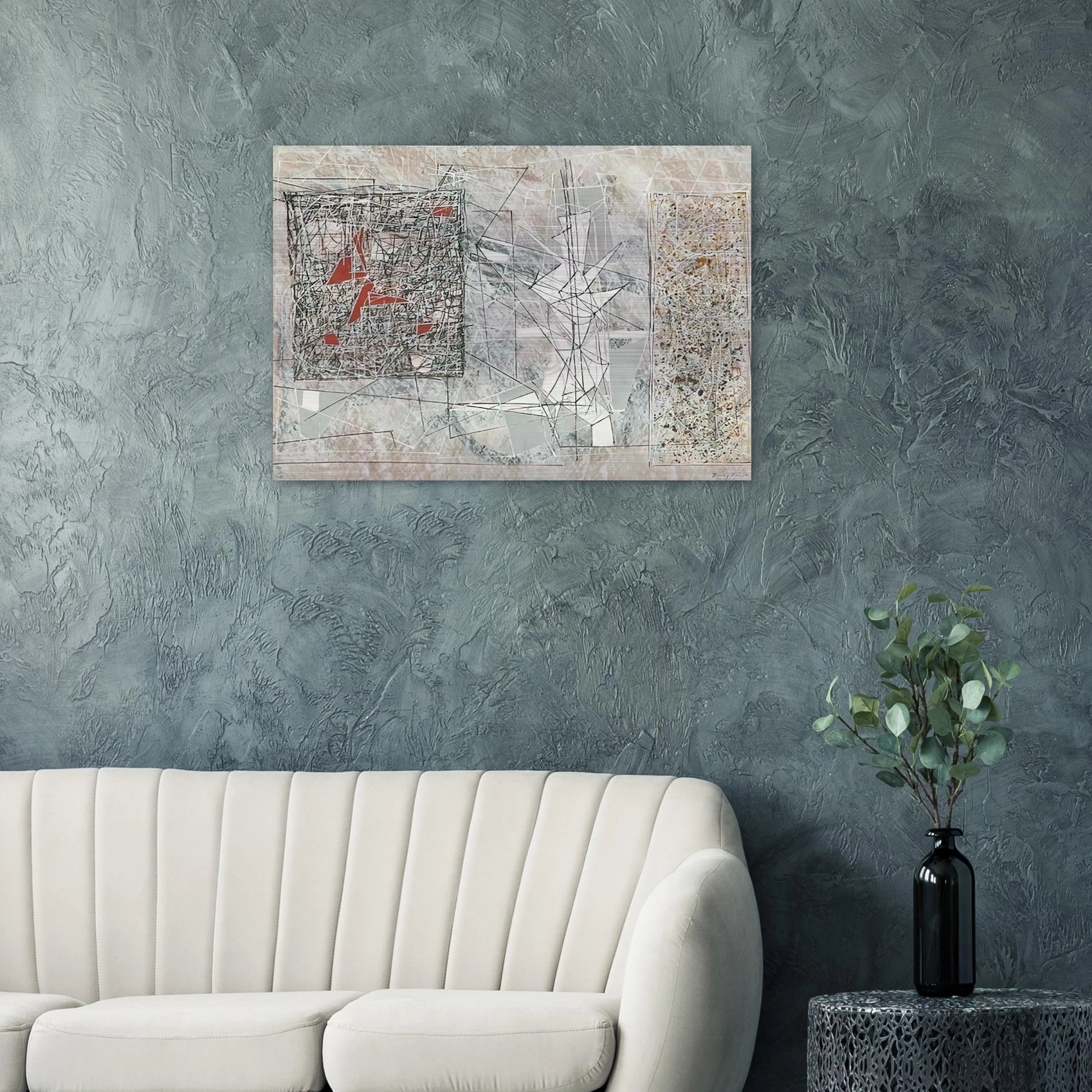 White Space - 1951 - Jimmy Ernst Brushed Aluminum Print - 70x100 cm / 28x40 inches | Jimmy Ernst Aluminum Print | Jimmy Ernst Prints