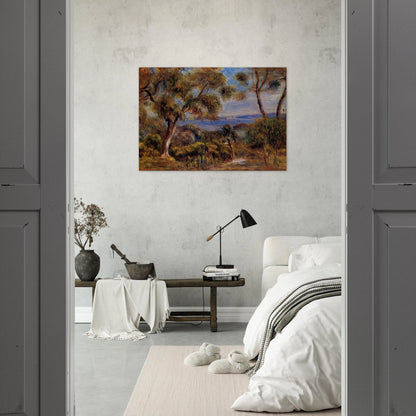 The Sea at Cagnes - Pierre-Auguste Renoir Brushed Aluminum Print - 70x100 cm / 28x40 inches | Pierre-Auguste Renoir Aluminum Print | Pierre-Auguste Renoir Prints