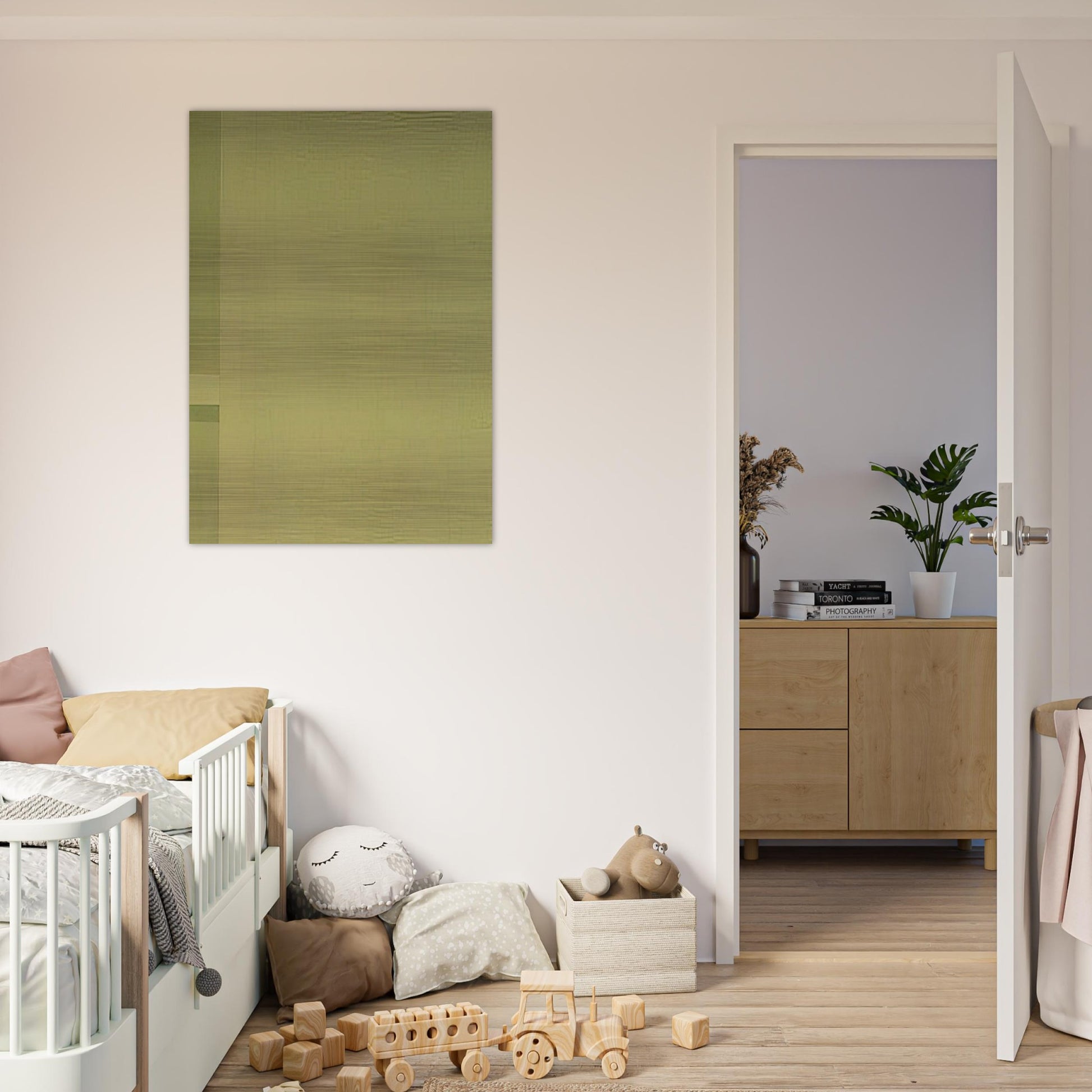 Tensione verticale al margine - 1969 - Antonio Calderara Brushed Aluminum Print - 70x100 cm / 28x40 inches | Antonio Calderara Aluminum Print | Antonio Calderara Prints