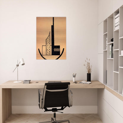 The storm - Laszlo Moholy-Nagy Brushed Aluminum Print - 70x100 cm / 28x40 inches | Laszlo Moholy-Nagy Aluminum Print | Laszlo Moholy-Nagy Prints