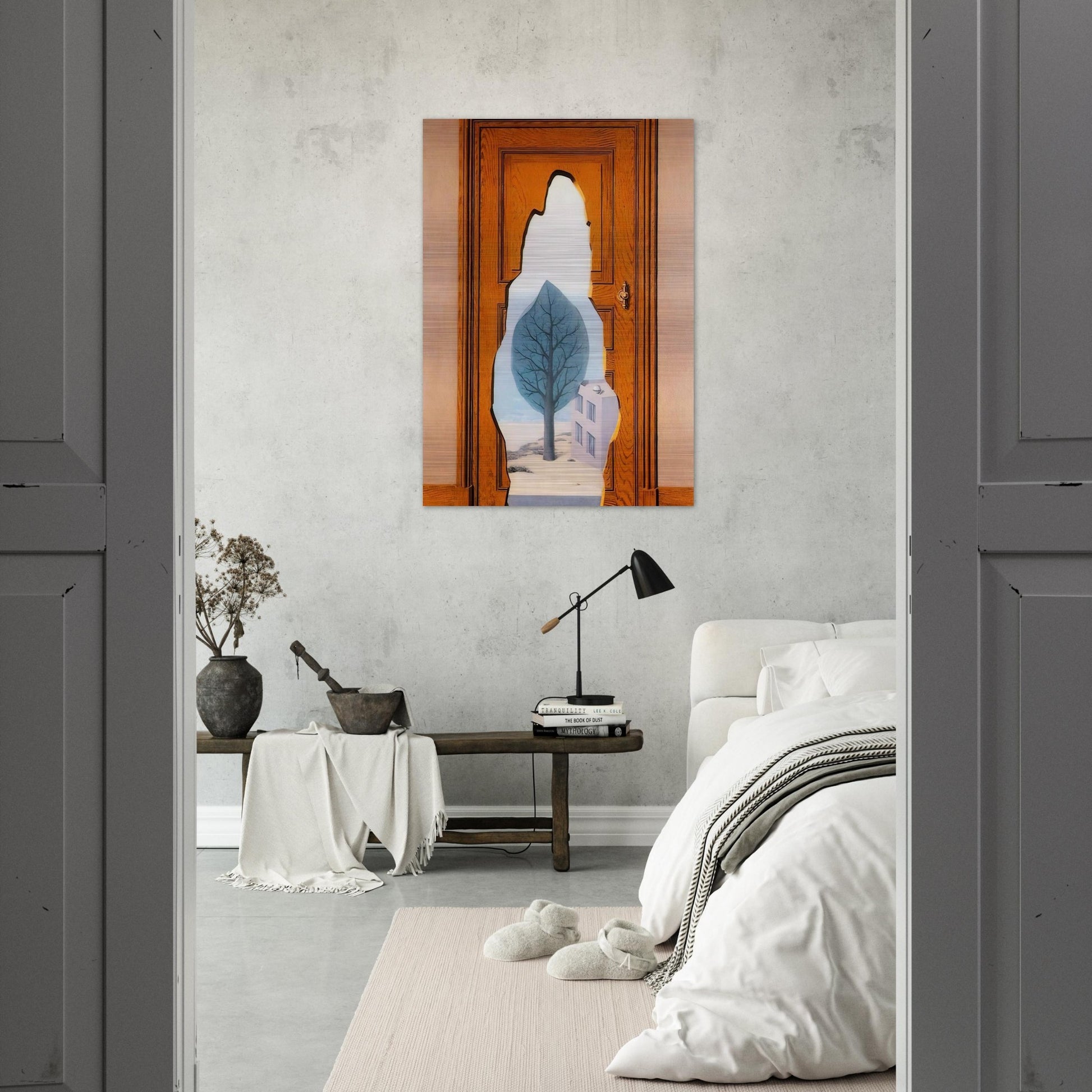 THE AMOROUS PERPECTIVE 1935 - Rene Magritte Brushed Aluminum Print - 70x100 cm / 28x40 inches | Rene Magritte Aluminum Print | Rene Magritte Prints