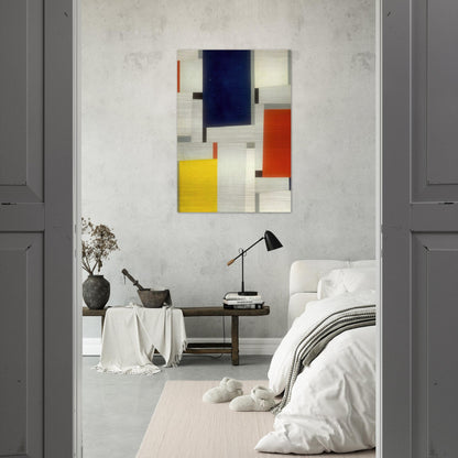 Relational Painting #64 - 1953 - Fritz Glarner Brushed Aluminum Print - 70x100 cm / 28x40 inches | Fritz Glarner Aluminum Print | Fritz Glarner Prints