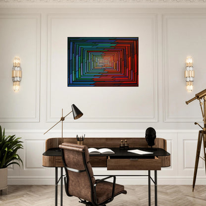 No – Stop - 1996 - Piero Dorazio Brushed Aluminum Print - 70x100 cm / 28x40 inches | Piero Dorazio Aluminum Print | Piero Dorazio Prints