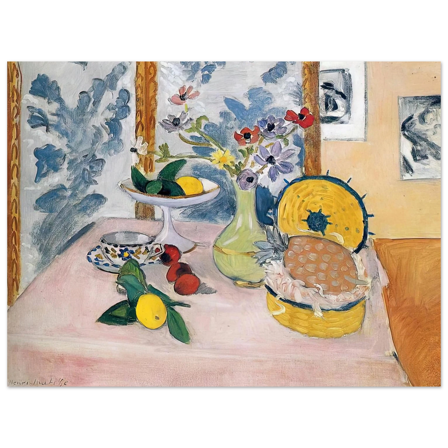 Henri Matisse - STILL LIFE WITH PINEAPPLES  75x100 cm / 30x40inches Fine Art Poster