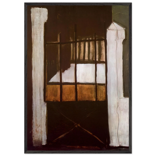 Villa des Camelias - 1932 - Maria Helena Vieira da Silva 70x100 cm / 28x40 inches Framed Art Print – Black Wooden Frame