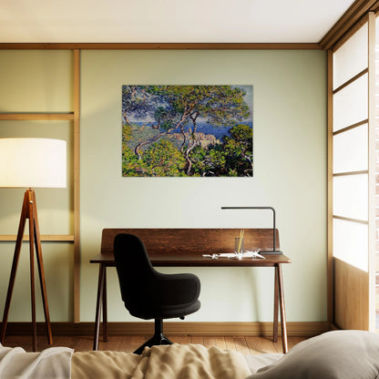 Bordighera - claude monet Brushed Aluminum Print - 70x100 cm / 28x40 inches | claude monet Aluminum Print | claude monet Prints