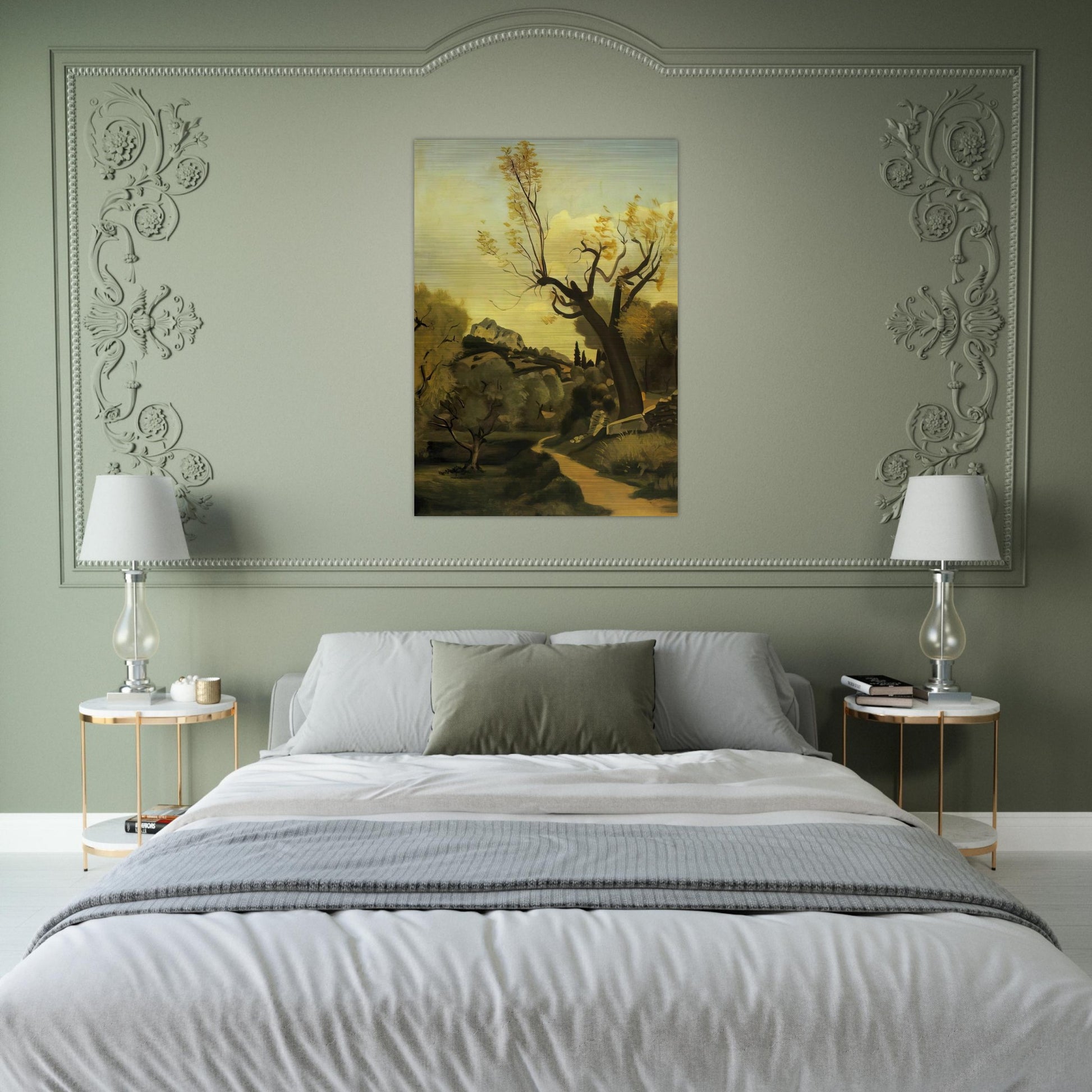 THE ROAD AND THE TREE - Andre Derain Brushed Aluminum Print - 70x100 cm / 28x40 inches | Andre Derain Aluminum Print | Andre Derain Prints