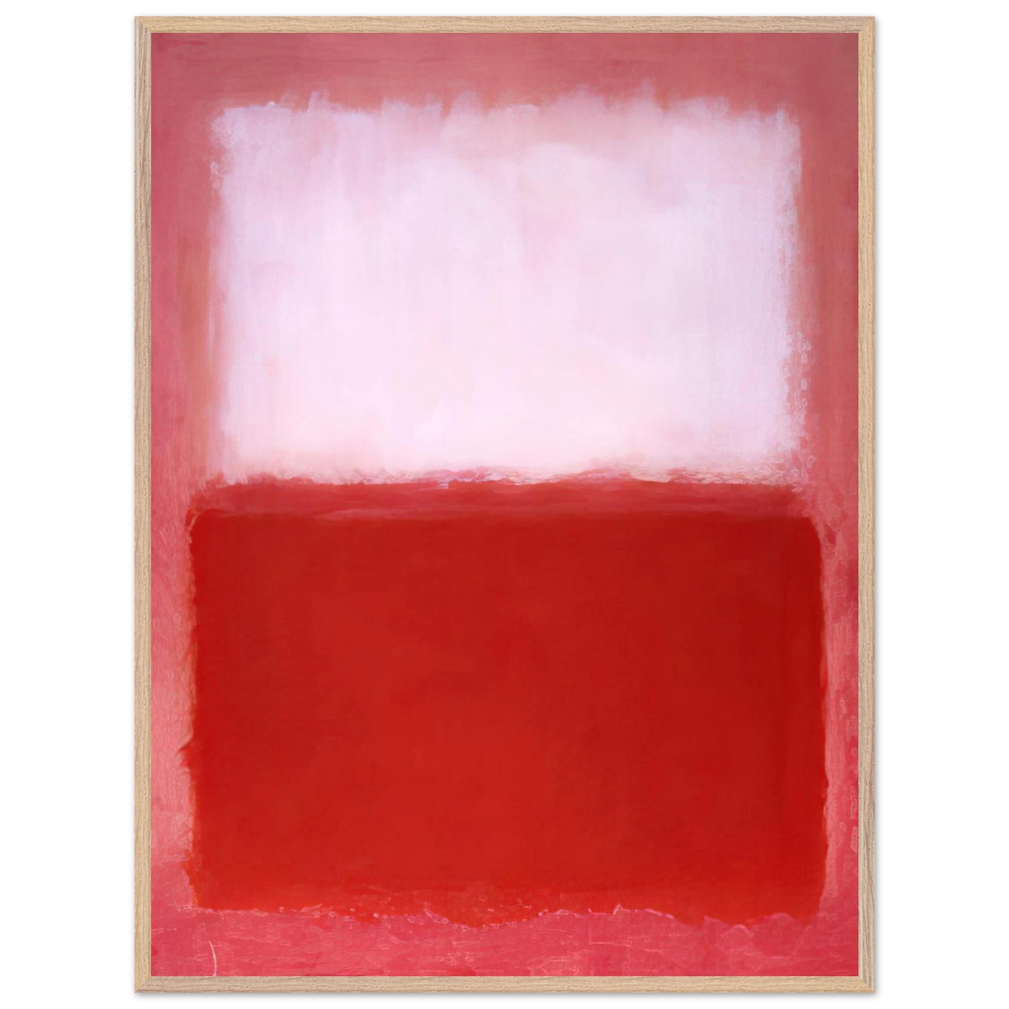 Mark Rothko - White Over Red - 1957 Wall Art - 30x40 cm / 12x16 inches - Fine Art Poster-canvas - -