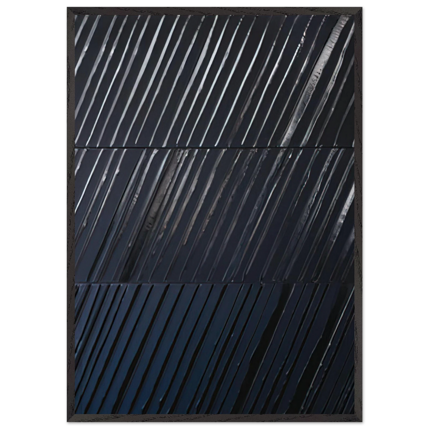 Peinture 244 x 181 cm 25 avril 2011 - 2011 - Pierre Soulages 70x100 cm / 28x40 inches Framed Art Print – Black Wooden Frame