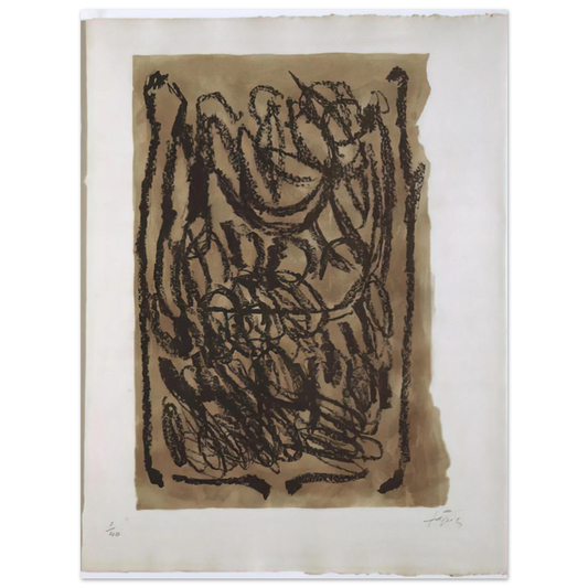 Antoni Tapies - EL PA A LA BARCA 1963  75x100 cm / 30x40inches Fine Art Poster