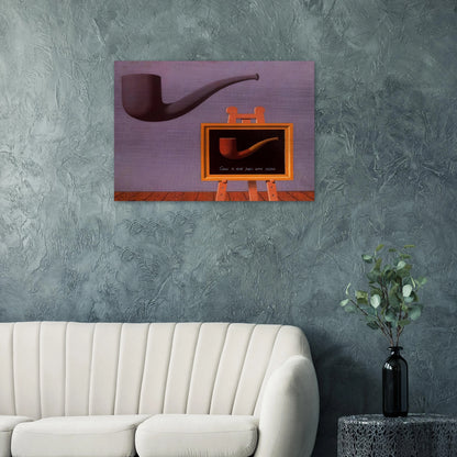 THE TWO MYSTERIES 1966 - Rene Magritte Brushed Aluminum Print - 70x100 cm / 28x40 inches | Rene Magritte Aluminum Print | Rene Magritte Prints