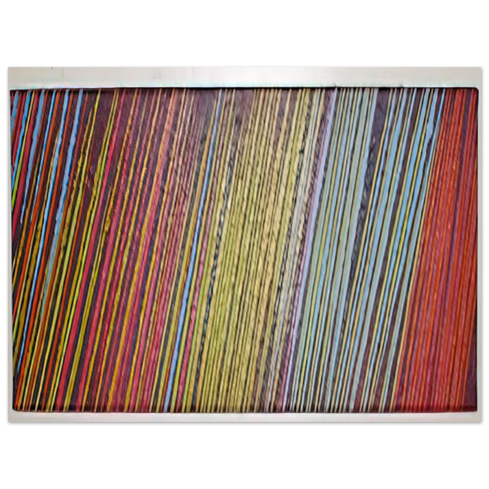 Ronnie Landfield - Red Line Painting - 1968  75x100 cm / 30x40inches Fine Art Poster
